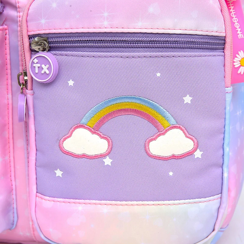 Best Selling Waterproof Polyester School Bags Lightweight Lovely Pink