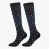 Black background with colorful dots