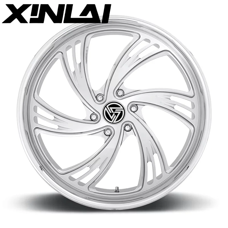 XL Custom Deep Dish Chrome Polish 6x139.7 20 22 24inch Monoblock Wheels Forged Wheels for Ford Chevrolet F1500 - Image 2