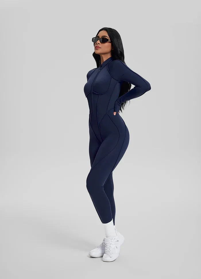 Style Nude Feel Seamless Yoga Jumpsuit Outer Wear Tight Breathable Fitness High-Intensit preview