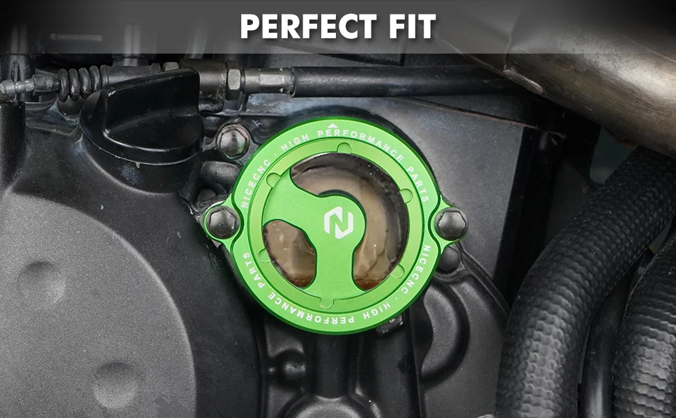 Nicecnc Engine Oil Filter Cap Cover For Kawasaki Klr650 19872018 2019
