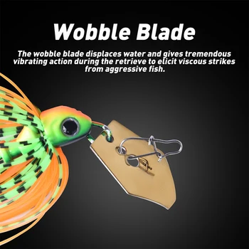 JIGGINGSOUL-BB015-7g-21g Metal Hard Bait Spinner Bait Fishing Lure Mixed Colour Skirt Rubber Bearded Jigs – Soft Lure – view 5