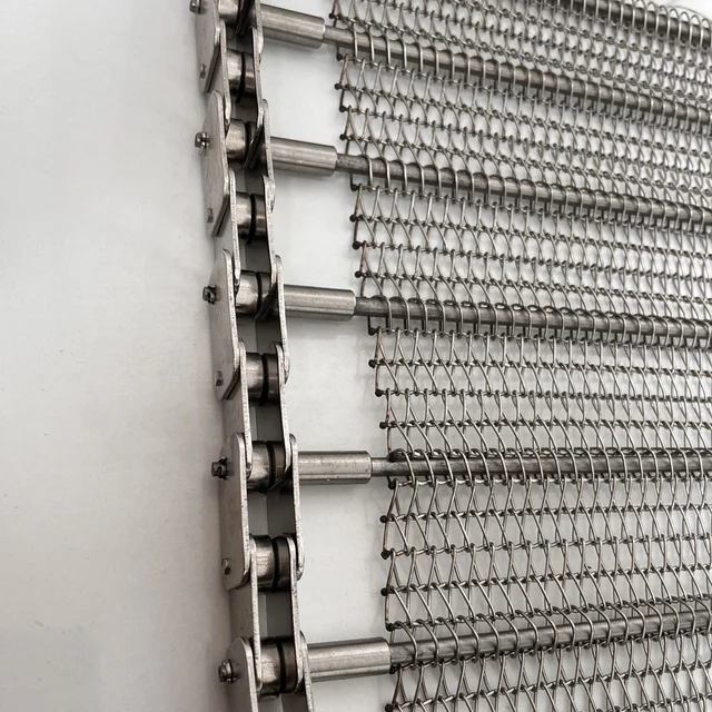 Food Grade SUS316 Steam Wire Mesh Belt of Steam Conveyor for Indomie Instant Ramen Noodle Maker 4