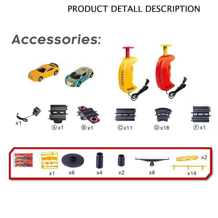 480CM Remote Control Electric High Speed Racing Track Toys