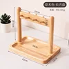 Natural wood color - rectangular plate