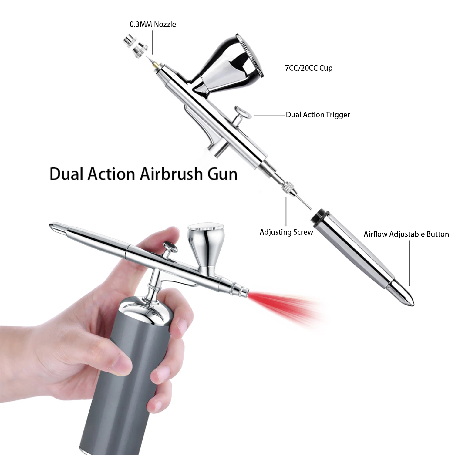 Autolock 3 Set Airbrush Spray Cleaning Repair Tool Kit Stainless Steel  Needle Brush Set