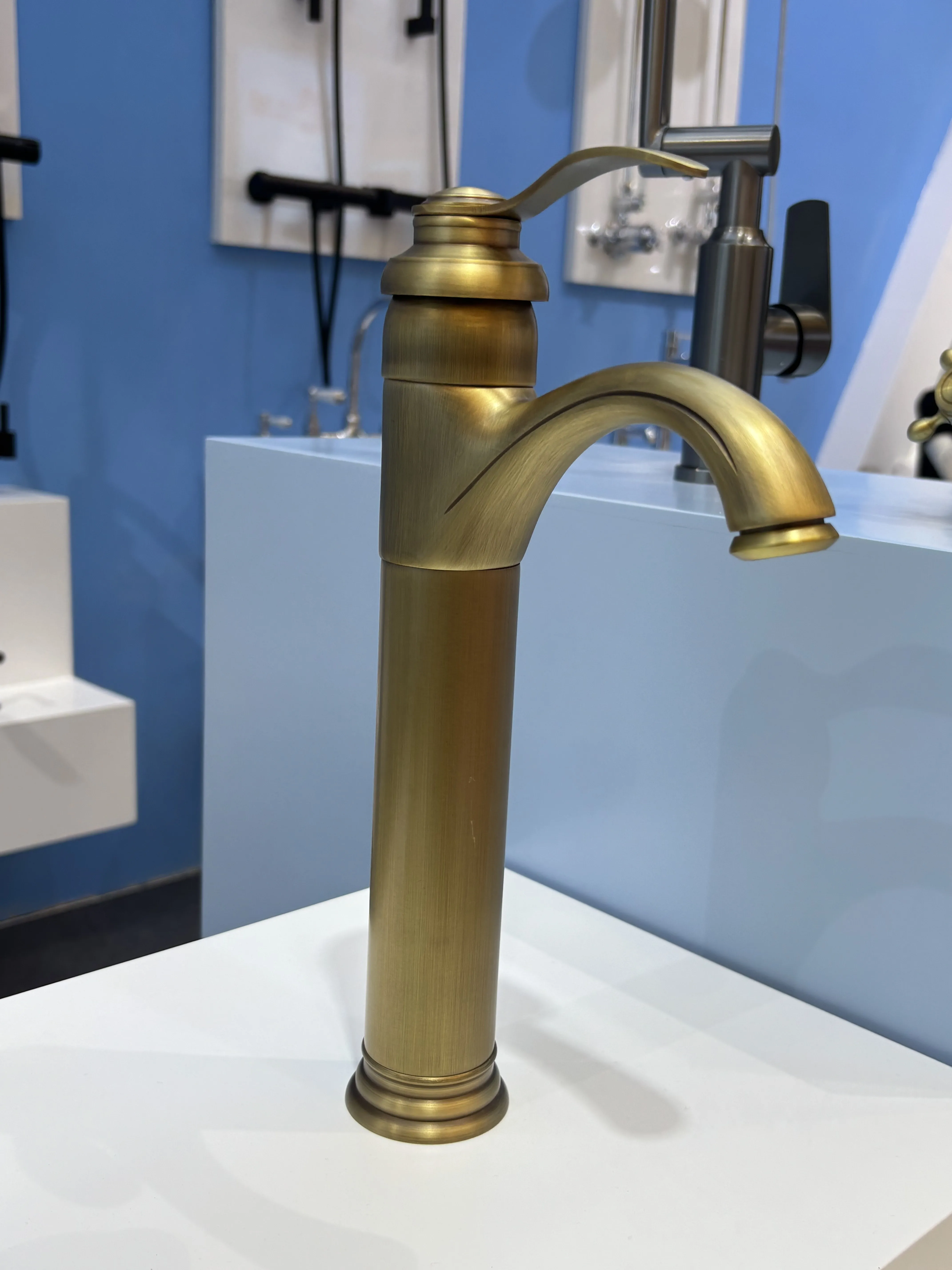 Luxury Tall Single Lever Brass Basin Tap - Bronze  supplier