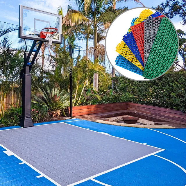 2024 Factory Direct High Quality Interlocking Sports Floor Backyard 3x3 basketball court tile