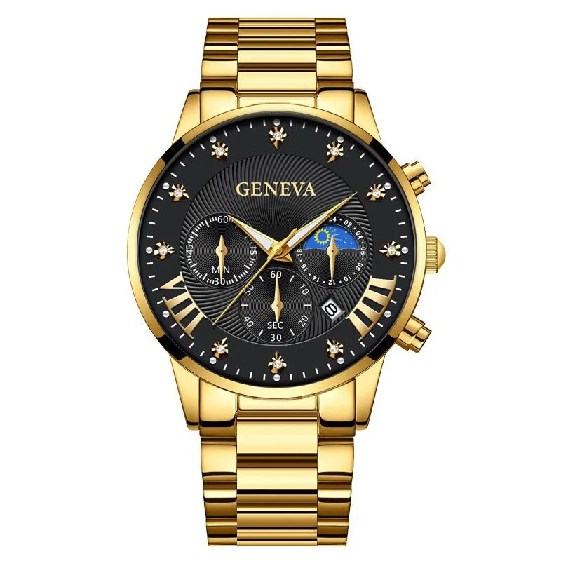 Precio barato Ginebra Reloj Hombres Relojes Banda de cuero Relojes de  cuarzo Hombres Relojes deportivos Hodinky Hombre Relogio masculino Montre  Homme