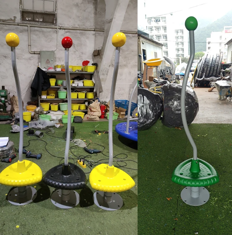Factory Direct High Quality Mini Children's Carousel Outdoor Playground Triangle Spin Fun