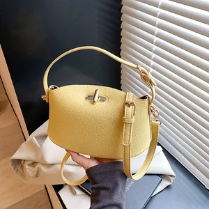 Soft PU Leather Women's Shoulder Bag Top Handle Designer Purse Ladies Handbag Clutch Bag