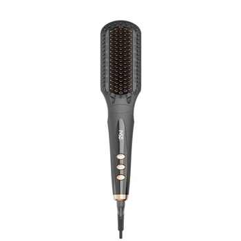 Electric Digital Hot Brush Straightener Brush Portable Ions Hair Straightener  Comb  Infrared Hair Brush Straightener