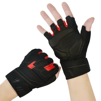 Custom Logo Breathable Half Finger Palm Protection Workout Glove Exercise Training Sports Hand Weight Lifting Gym Fitness Gloves