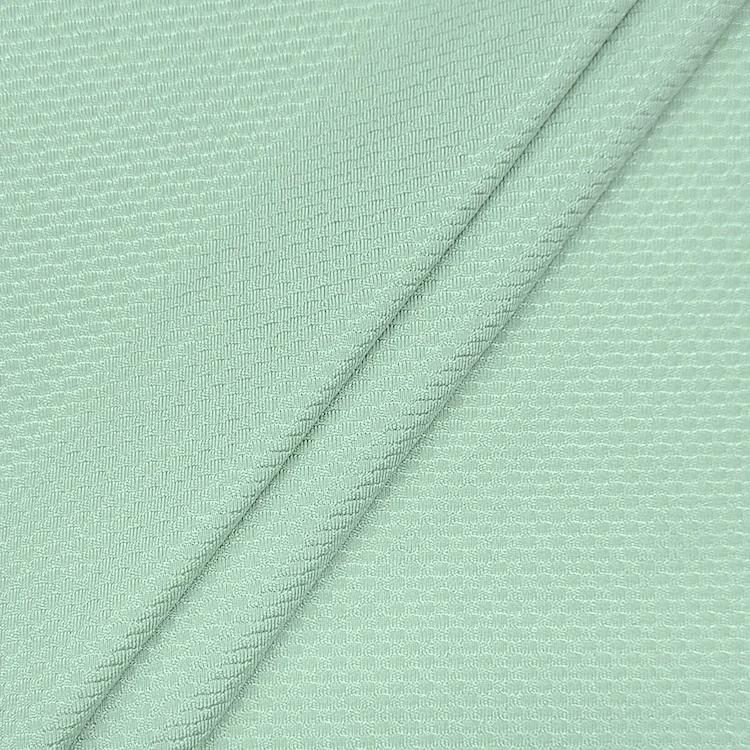 Custom Design Stretch Solid Jacquard Fabric 90 Nylon 10 Spandex Material Swimwear Fabric for Sale
