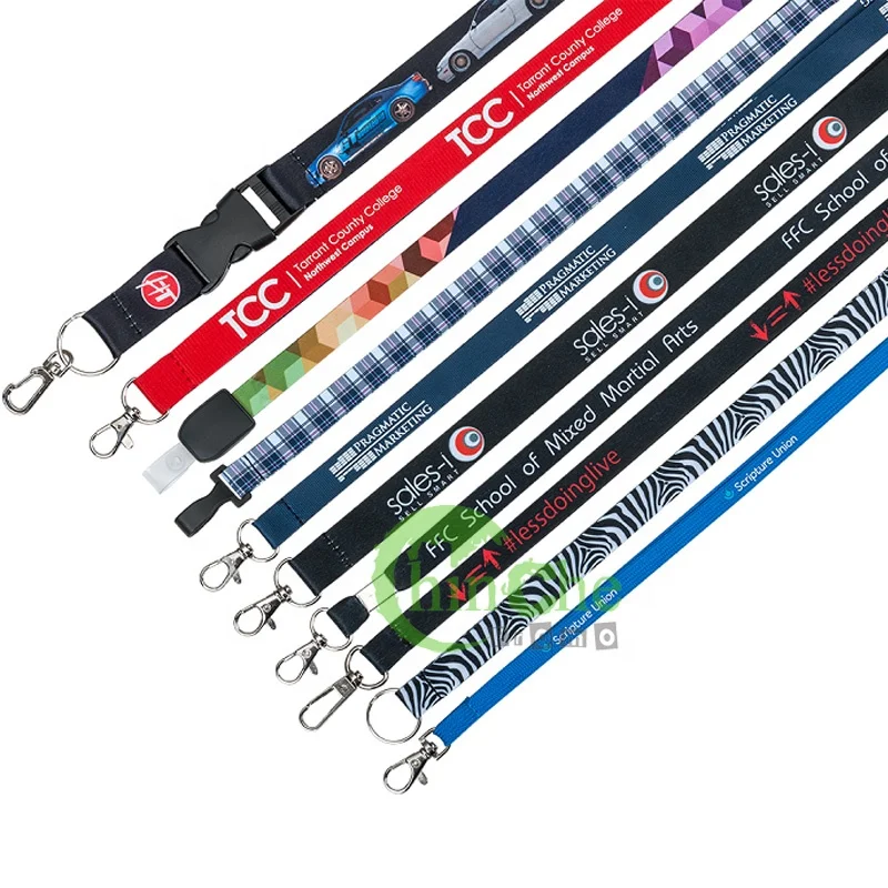 Personalized Polyester Silk Print Visitor Neck Strap Lanyards With Vip Id Pass Badge Card Buy 0715