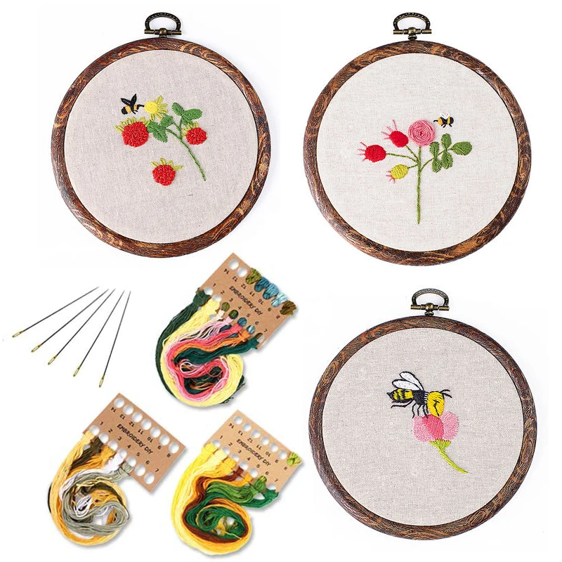 DIY Embroidery Flower Handwork Needlework For Beginner Cross Stitch Kit Sets DIY Embroidery Flower Handwork Needlework For Beginner Cross Stitch Kit Sets