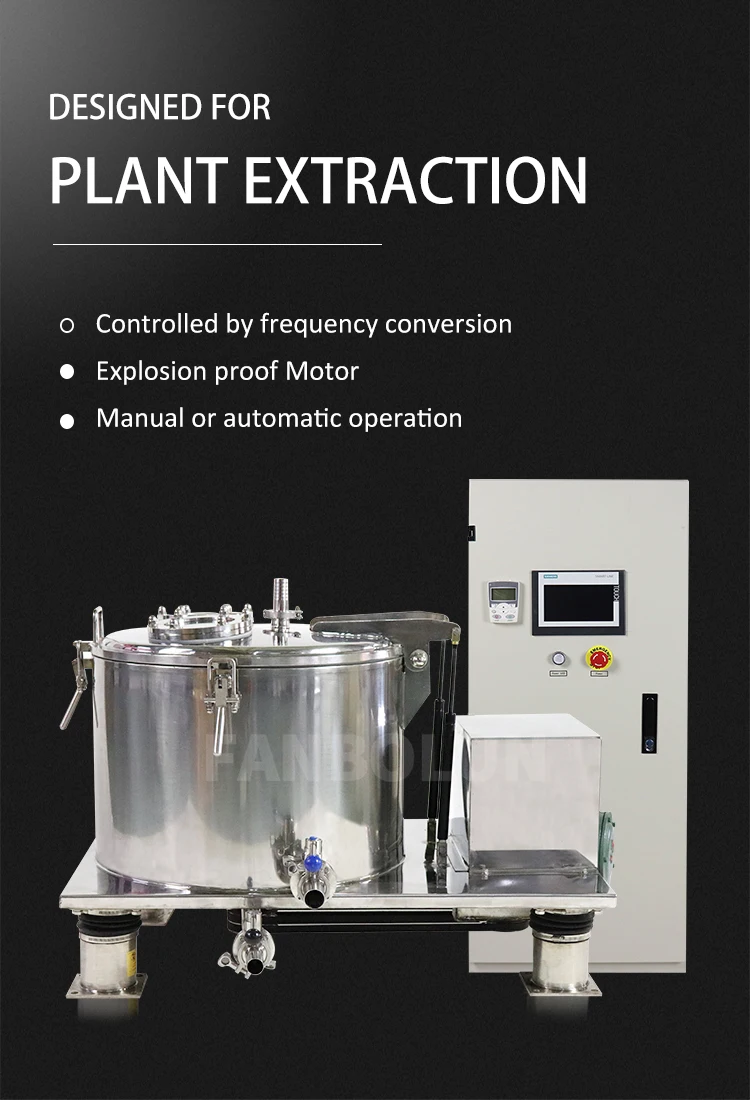 Extractor Centrifuge Separator Machine Ethanol Extraction Equipment