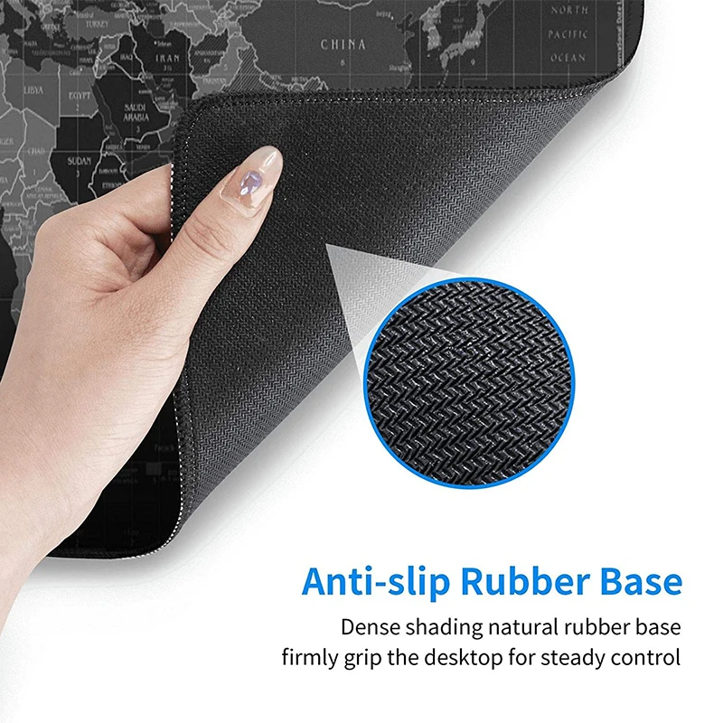 Mp201 3d The World Map Rubber Mouse Pad / Roll Material / Blank Mouse