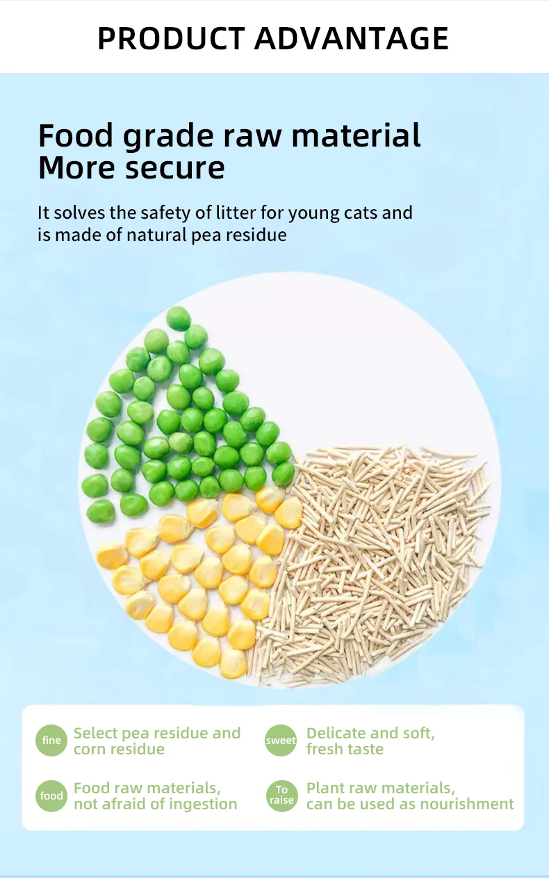 Wholesale Super Clean Cat Litter Sand Premium Natural Tofu Cat Sand Pet