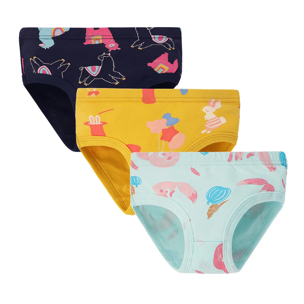 Intimo per bambini in puro cotone cartoon girls slip pantaloncini