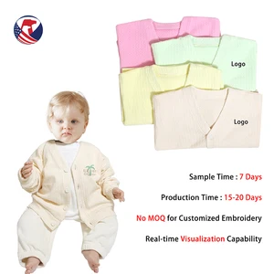 Custom  Autumn Winter Girl Clothes Warm Solid Kid Jacket Cardigan Boys Girls Sweater