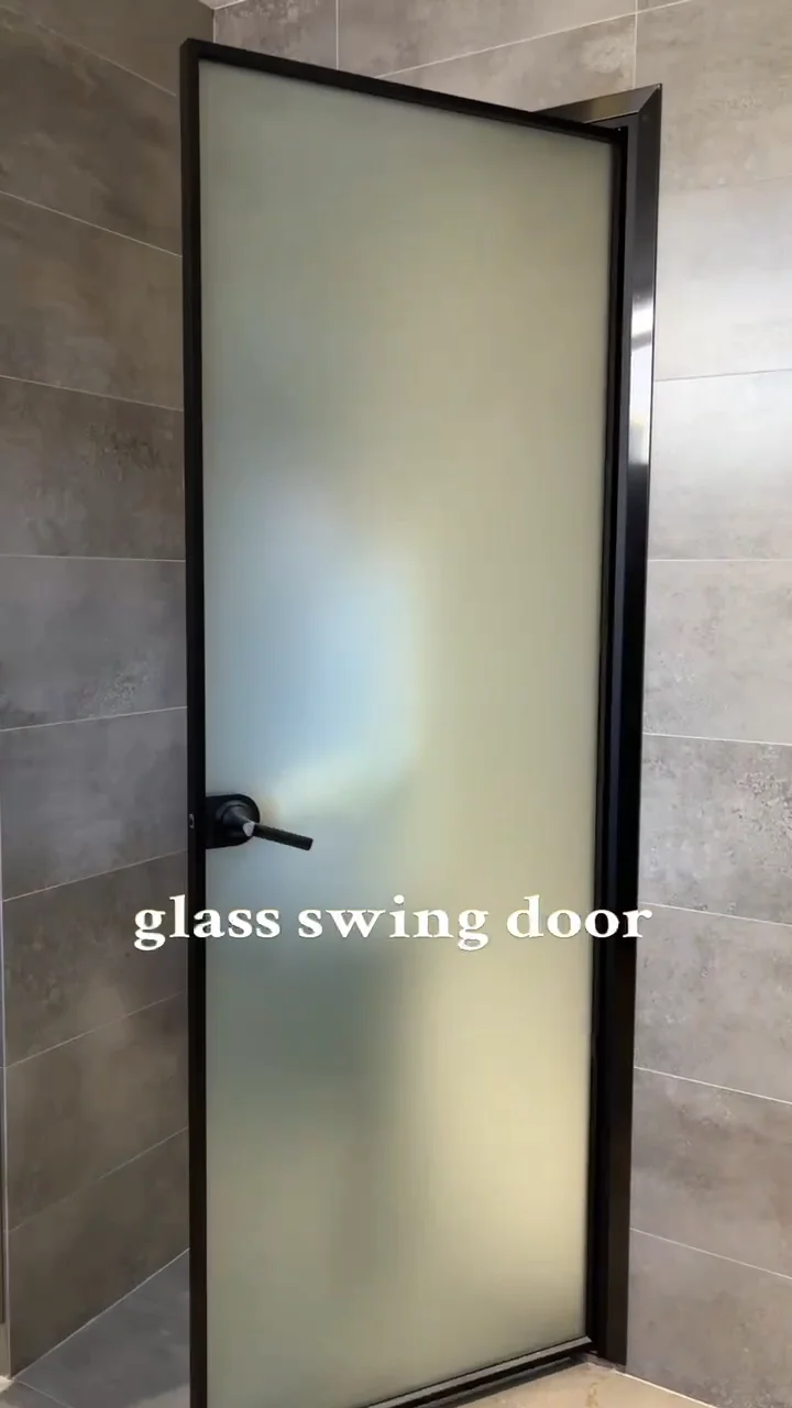 Hidden Pivot Hinge Flush Door Security Aluminum Interior French Glass