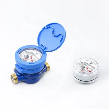 Residential Single-Jet Dry Type Class C R160 Water Meter with Brass Composite Body and Plastic Can Register / Magnet Transmiss