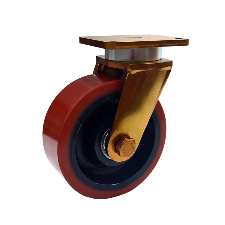 Ruote Girevoli Per Carrelli Ruota Girevole Rigida In Gomma Su Ghisa - Misura 4" X 2", Per Carrelli, Bancali E Attrezzature Ruota Hy-Weld 4040RA1RC - Foto 4