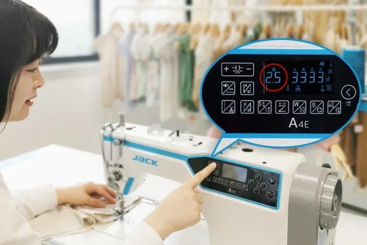 A4E Quiet Computerized Lockstitch Machine with High Precision Stitch and Super Usb Port Smart Sewing Machines