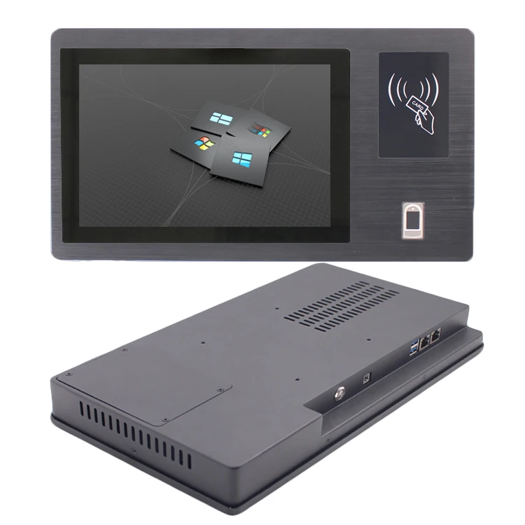 Промышленный панельный ПК J1900/J6413 NFC / RFID считыватель встроенный сенсорный экран настенный компьютер все в