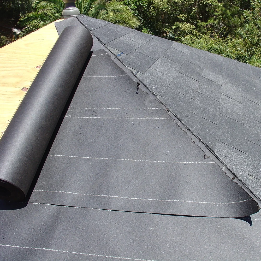 Paper Saturated With Asphalt Synthetic Felt Paper Shingles Underlayment 3ft  X 144ft