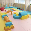 Soft play room playset with swing