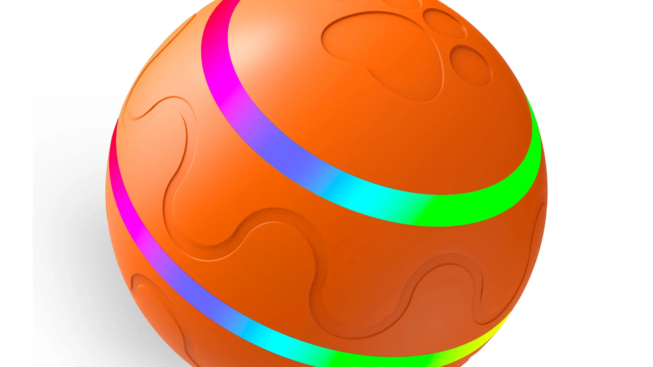 Remote Control Dog Waterproof Ball Rolling Usb Rechargeable With Led Lights Smart Interactive