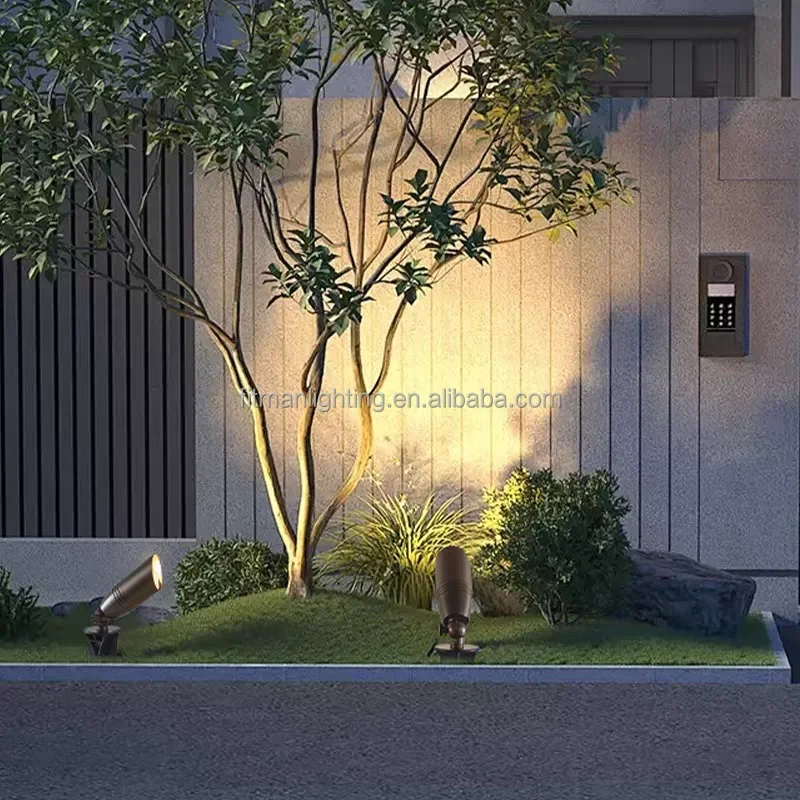 低压户外定向向上灯外部花式LED户外防水壁灯带钉12V AC / DC花园