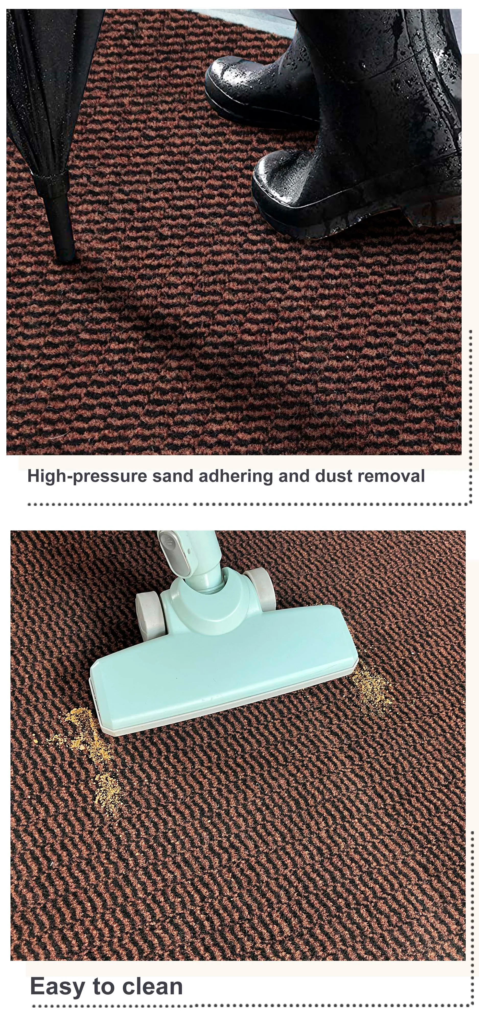 Modern Outdoor Polypropylene Cut Pile Carpet Rug Machine Made Washable TPE Backing Home Carpet(图5)