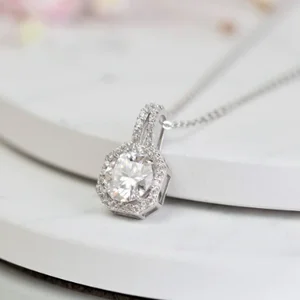 Lab Grown Diamond Necklace Jewelry for Women Fine Pendant IGI Certified CVD Loose Stone Custom Wholesale