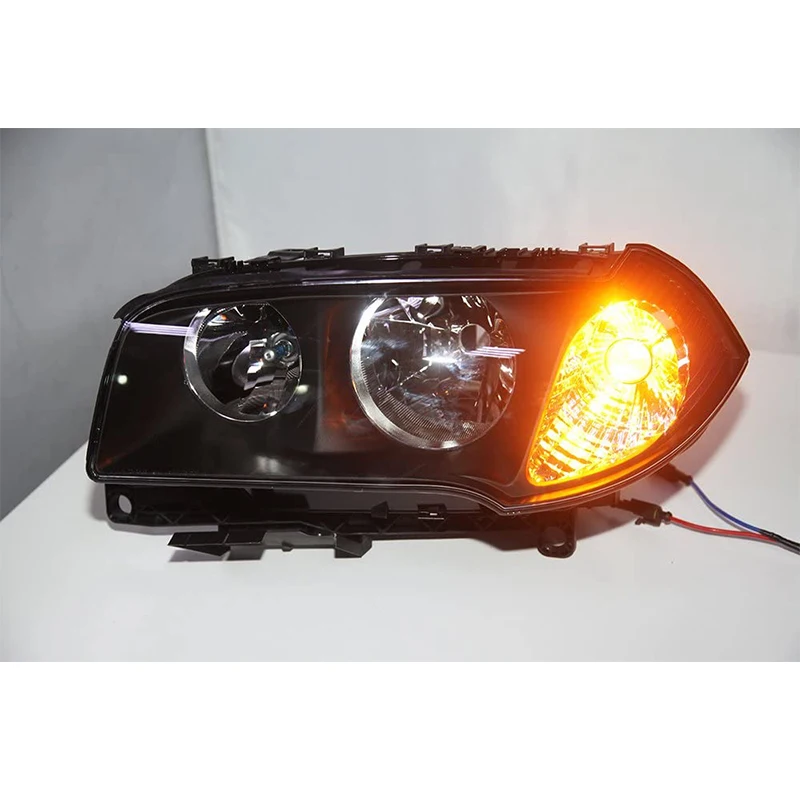 Source For BMW X3 E83 Head Lights Front Lamp Black Housing