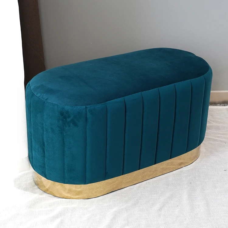 Wholesale Fashion Luxury Modern Simple Shoe Change Stool Bedroom Sofa Bench