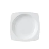 Assiette creuse blanc pur