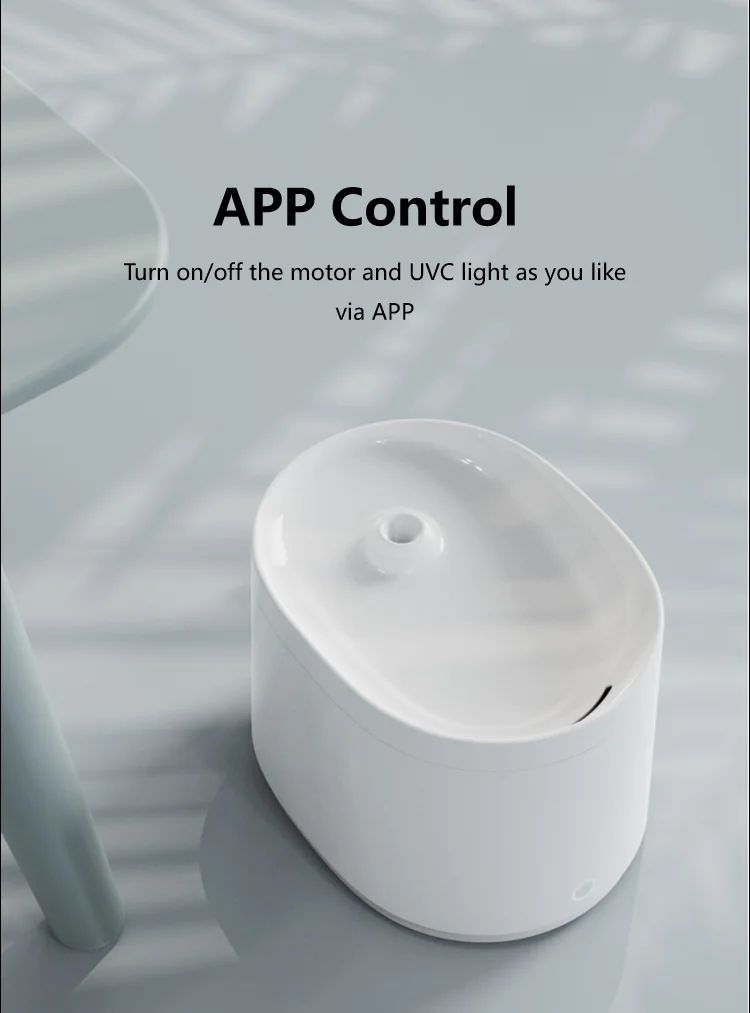 Pet Water Fountain With Uvc Light Automatic Drinking Fountain With