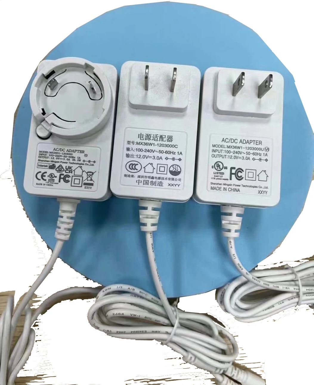 36W AC 100-240V DC 12V trafo dönüştürücü Dimmer anahtarı ile UL