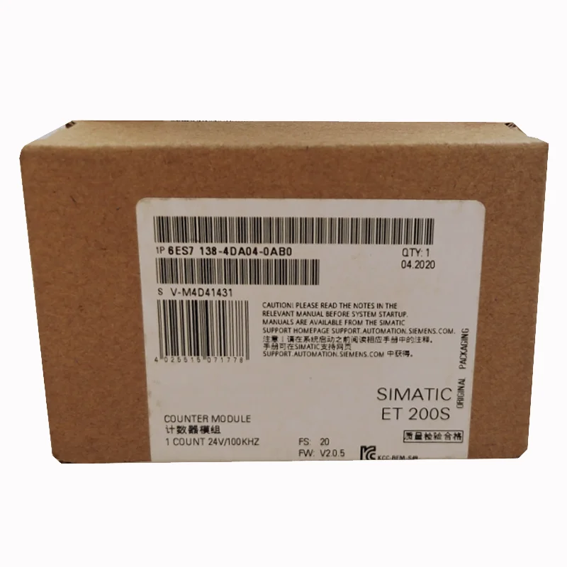 product new original 6es7138 4da04 0ab0 6es71384da040ab0 simatic et 200s counter module stock in warehouse-1