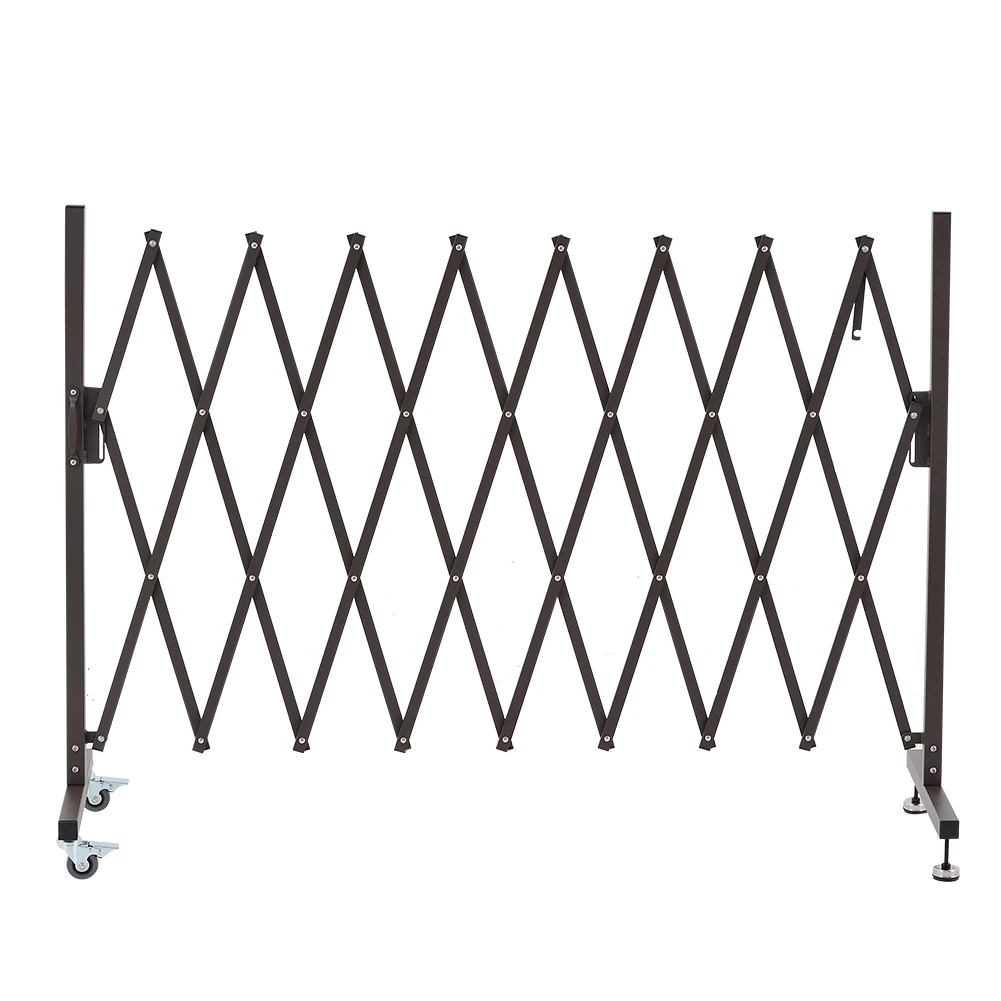 Aluminum Steel Security Expandable Pet Barrier Gate With Stoppable