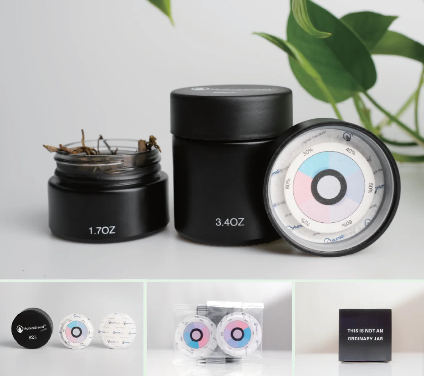 Rh 62 Herbs Jar Powered 2way Humidity Control Disc,Curing & Storage