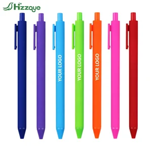 Wholesale 1.0mm Plastic Ballpoint Pen Set with Customized Logo Novel Business Promotional Pens Sports Body Type