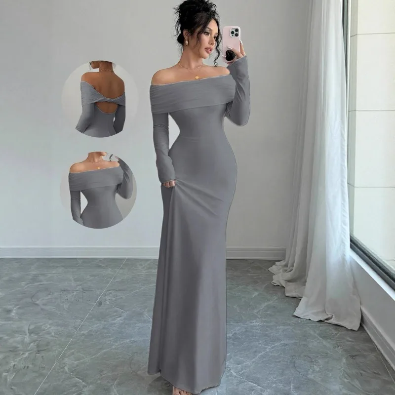 elegant and chic dresses Chic Women Celebrity Sexy Deep V Neck Flower Black Maxi Long Bandage B main image 0