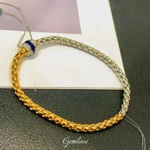 14K/18K Solid Gold 0.994CT Lab Diamond Bracelet,12.37g Heavy Chain, IGI Certified CVD Jewelry for Wholesale