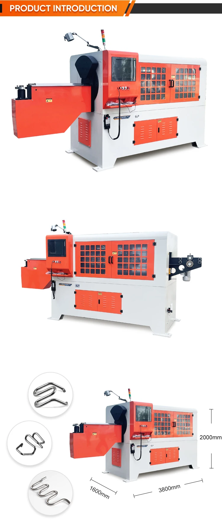 Automatic 3D Wire Bending Machine Factory Production Stainless Steel 6 ...