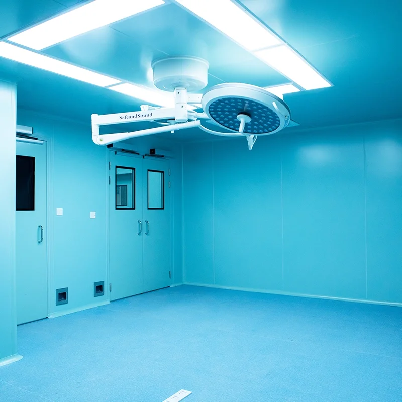HUAAO Modern Medical Modular Cleanroom Wall Panel ISO Certified Fireproof Eco-Friendly Operating Theatre Hospital Use