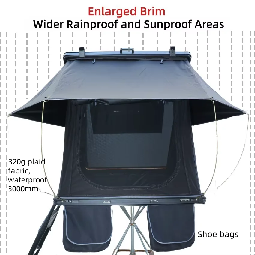 BIENTE Hard Shell Roof Top Tent for Toyota SUV Jeep Truck Van for Car Camping Rooftop Tent